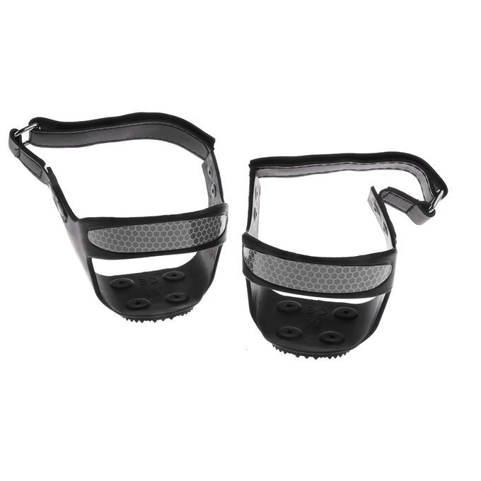 Reflective Anti Slip Shoe Heel Grips Ice Cleats Spikes Snow Gripper