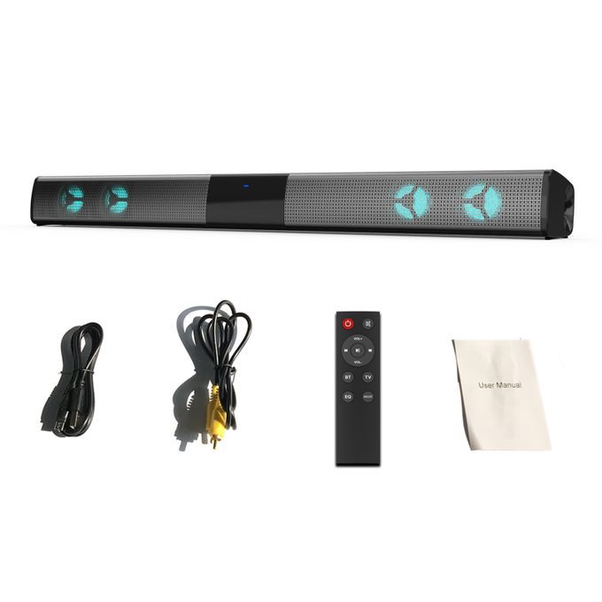 TV Sound Bar 3D Stereo Surround Speaker For PC Computer Colorful Box