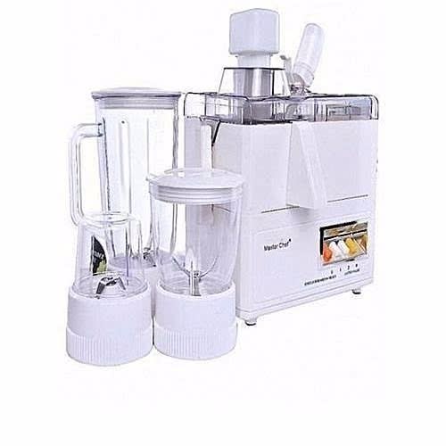 Juicer + Blender & Grinder - White - 4 In 1