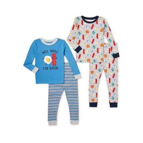 Boys Bacon LongSleeve Cotton Snug Fit Pyjamas Sleepwear( SIZE RUNS SMALL)