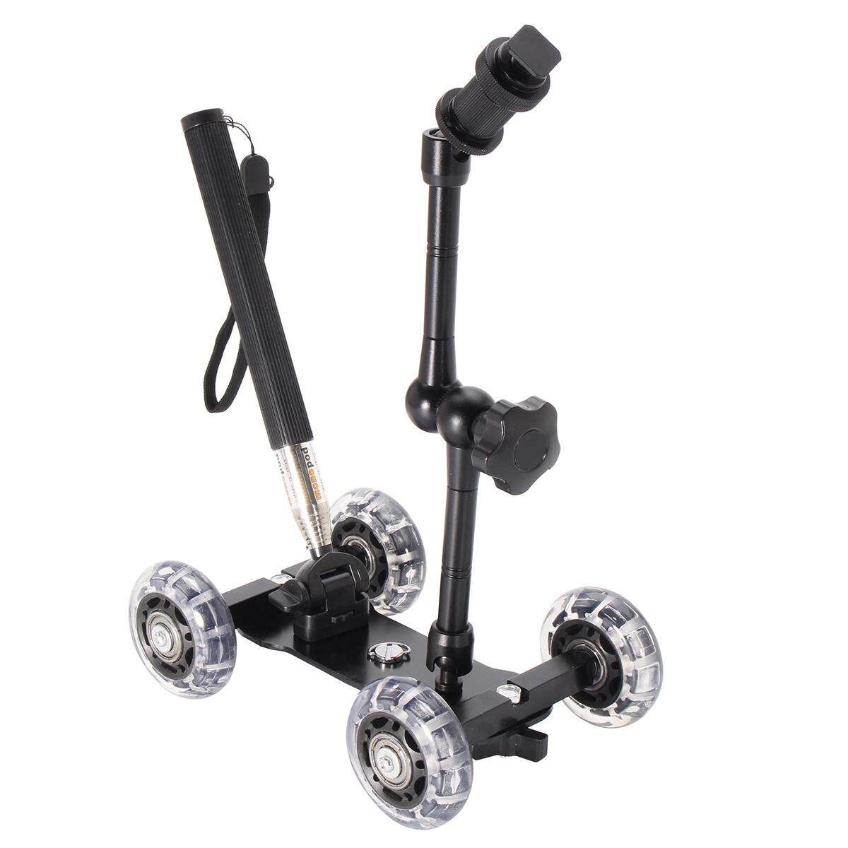 Table Camera Video Wheels Rail Rolling Track Slider Mobile Dolly Car Glide Set