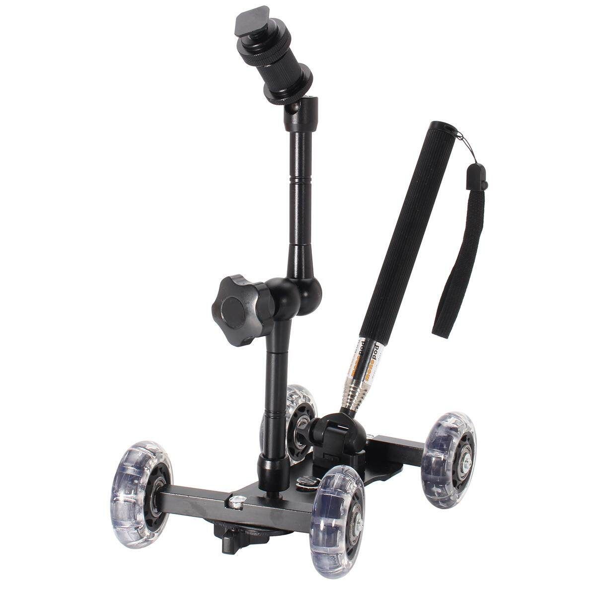 Table Camera Video Wheels Rail Rolling Track Slider Mobile Dolly Car Glide Set