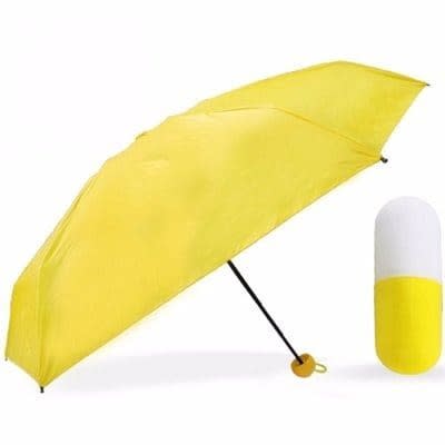 Ultra Mini Umbrella - Compact Pill - Anti-uv - Yellow