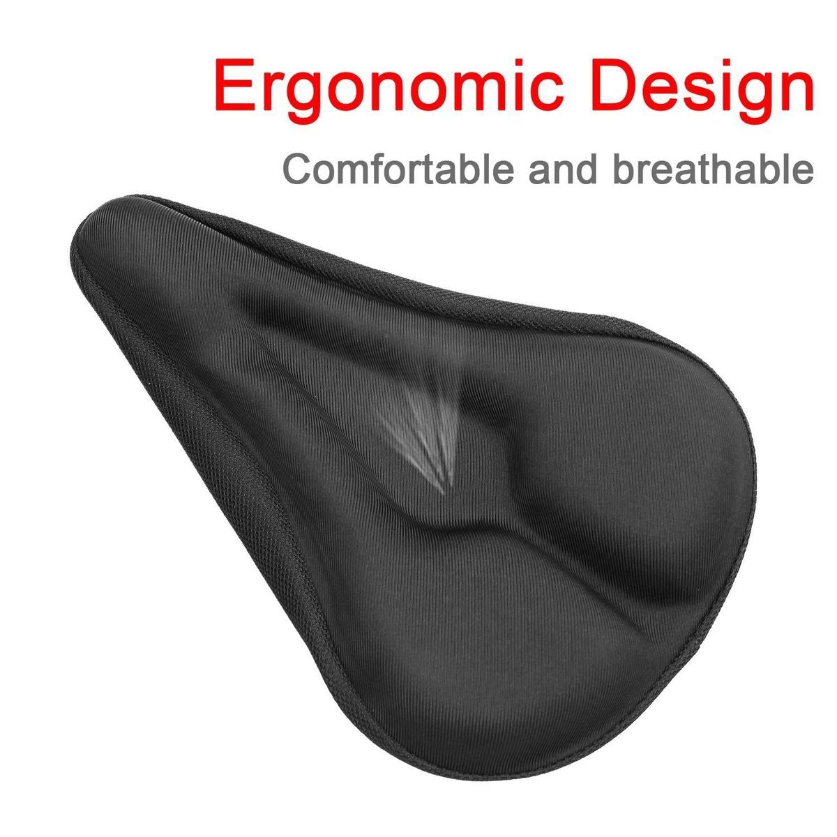 Gel Bike Seat Cover Soft Bicycle Seat Water Dust Resistant