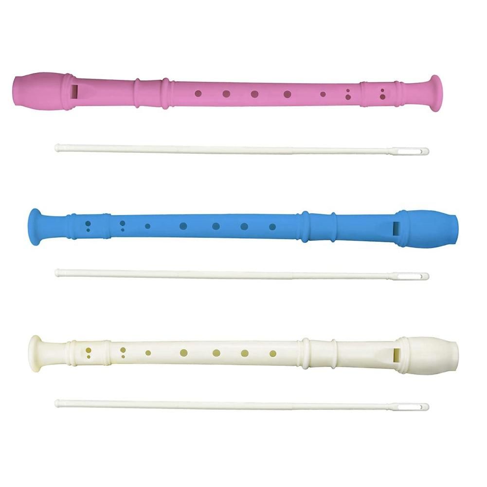 8 Hole Soprano Recorders Descant Flute with Cleaning Rod