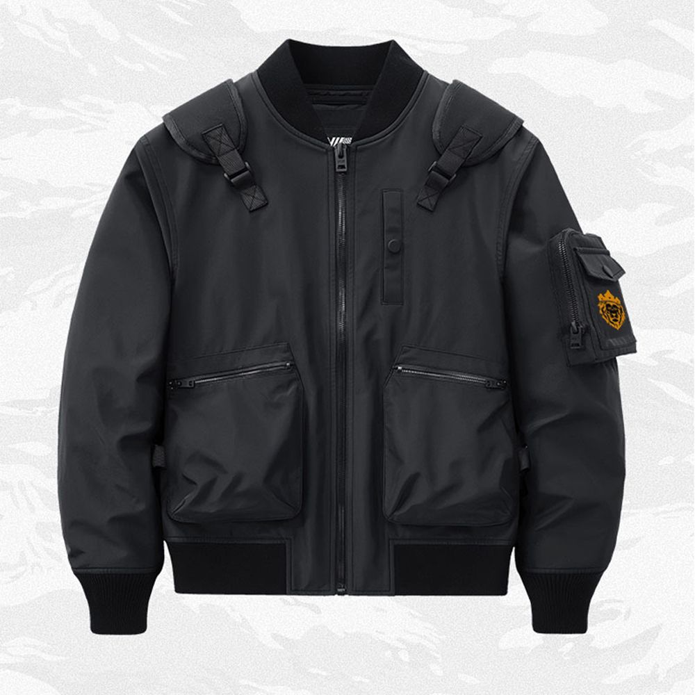 Kings-Kartel High Class Bomber Black Jacket