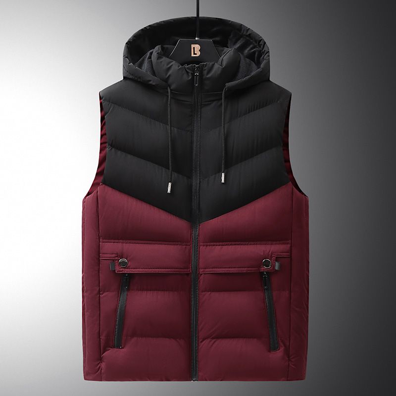 Vest Jacket Men Cotton Padded Puffer Jacket Men Autumn S Sleeveless Jacket