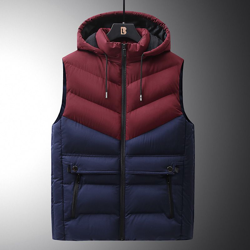 Vest Jacket Men Cotton Padded Puffer Jacket Men Autumn S Sleeveless Jacket