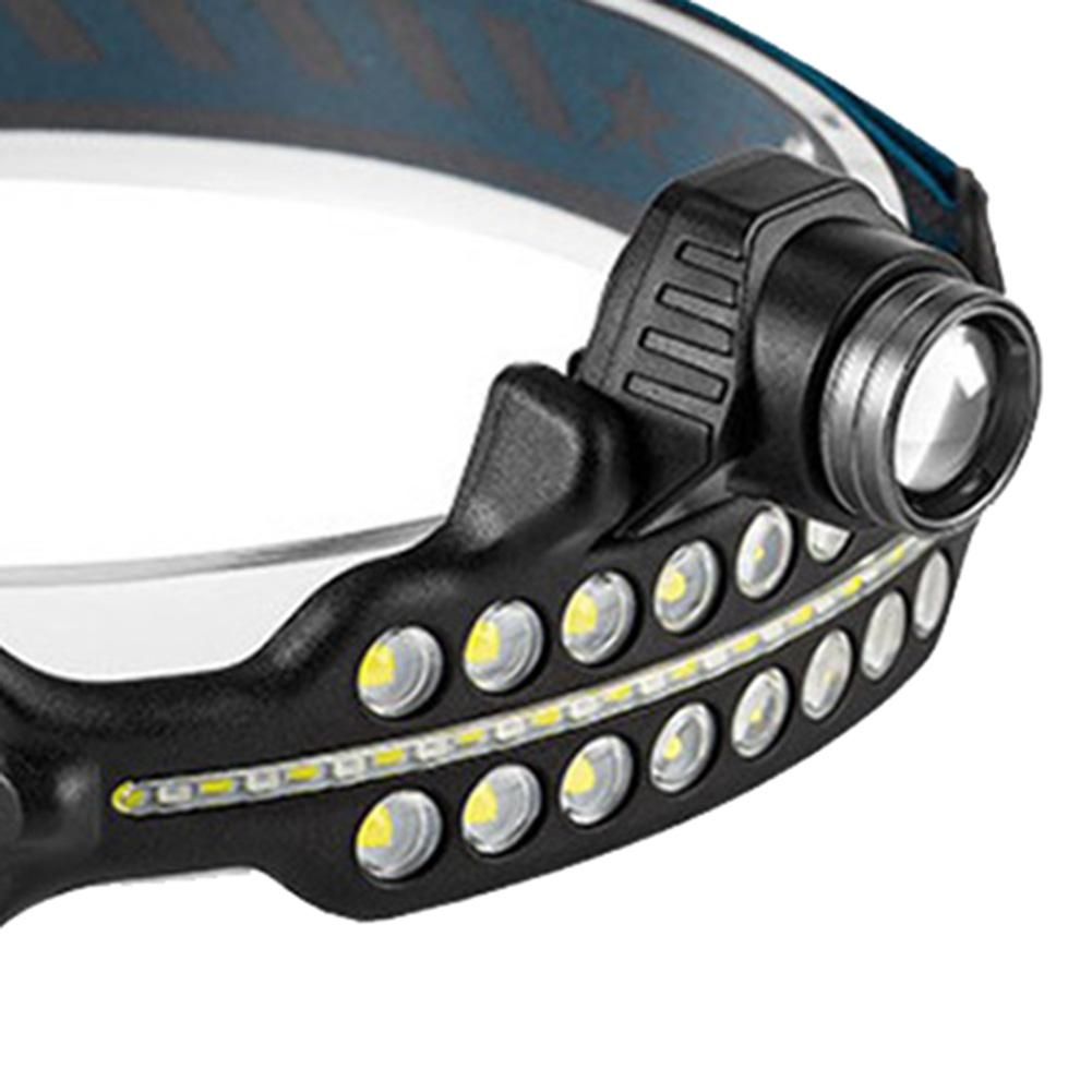 COB Headlight Sensor Head Light Lamp Flashlight with