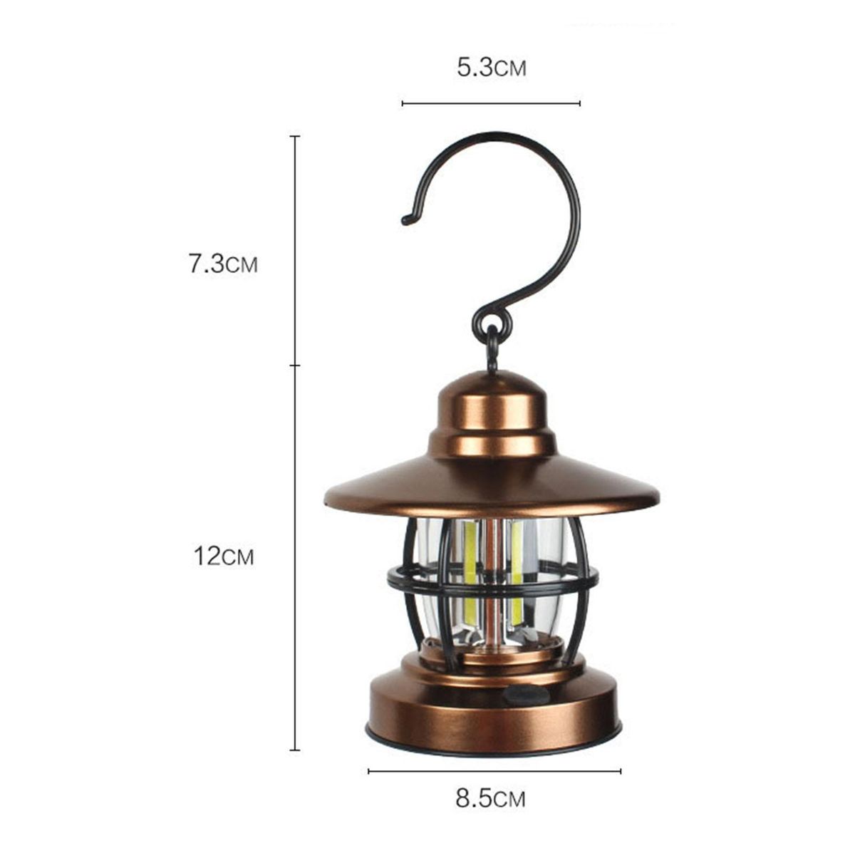 Retro Style Camping Lantern Light Tent Lamp Battery Operated For