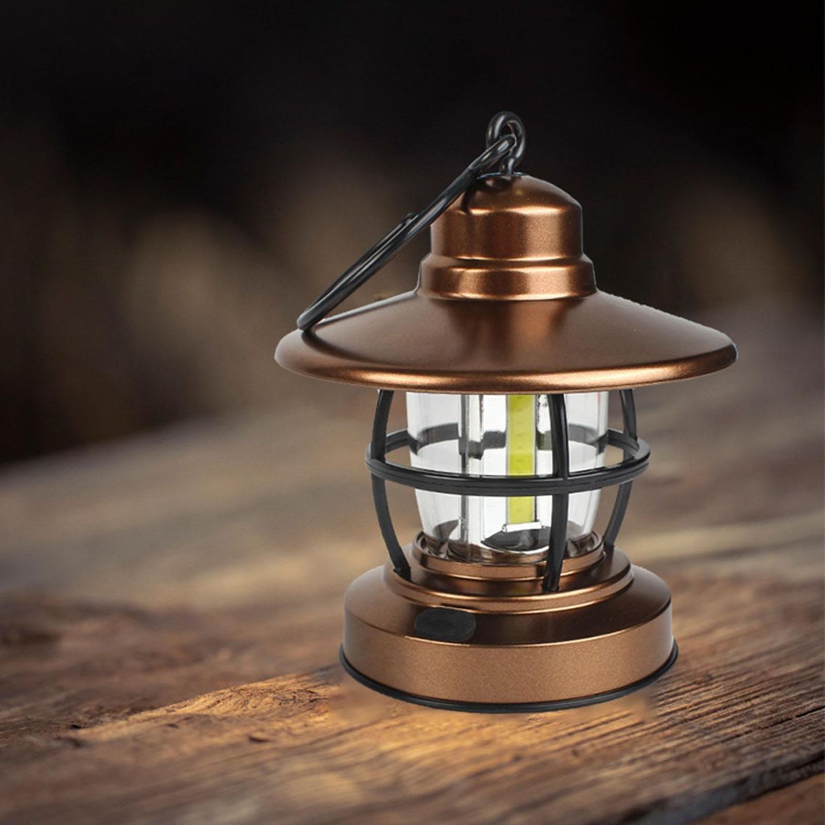 Retro Style Camping Lantern Light Tent Lamp Battery Operated For