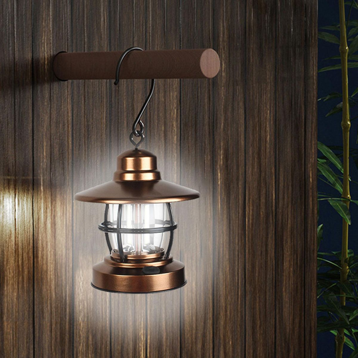 Retro Style Camping Lantern Light Tent Lamp Battery Operated For