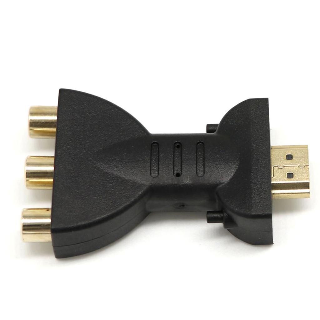 Gold-Plated Male To 3 Video Audio AV Adapter For 1080P