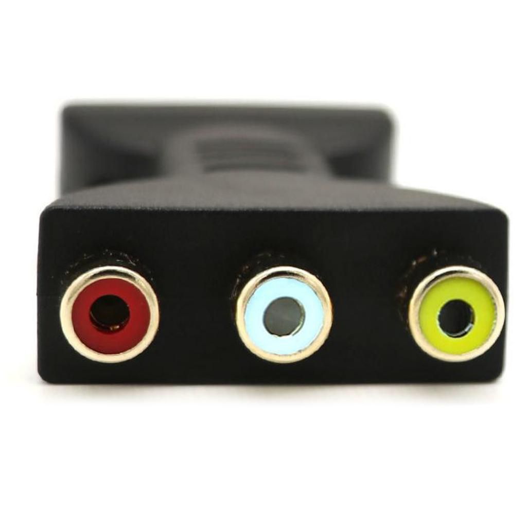 Gold-Plated Male To 3 Video Audio AV Adapter For 1080P
