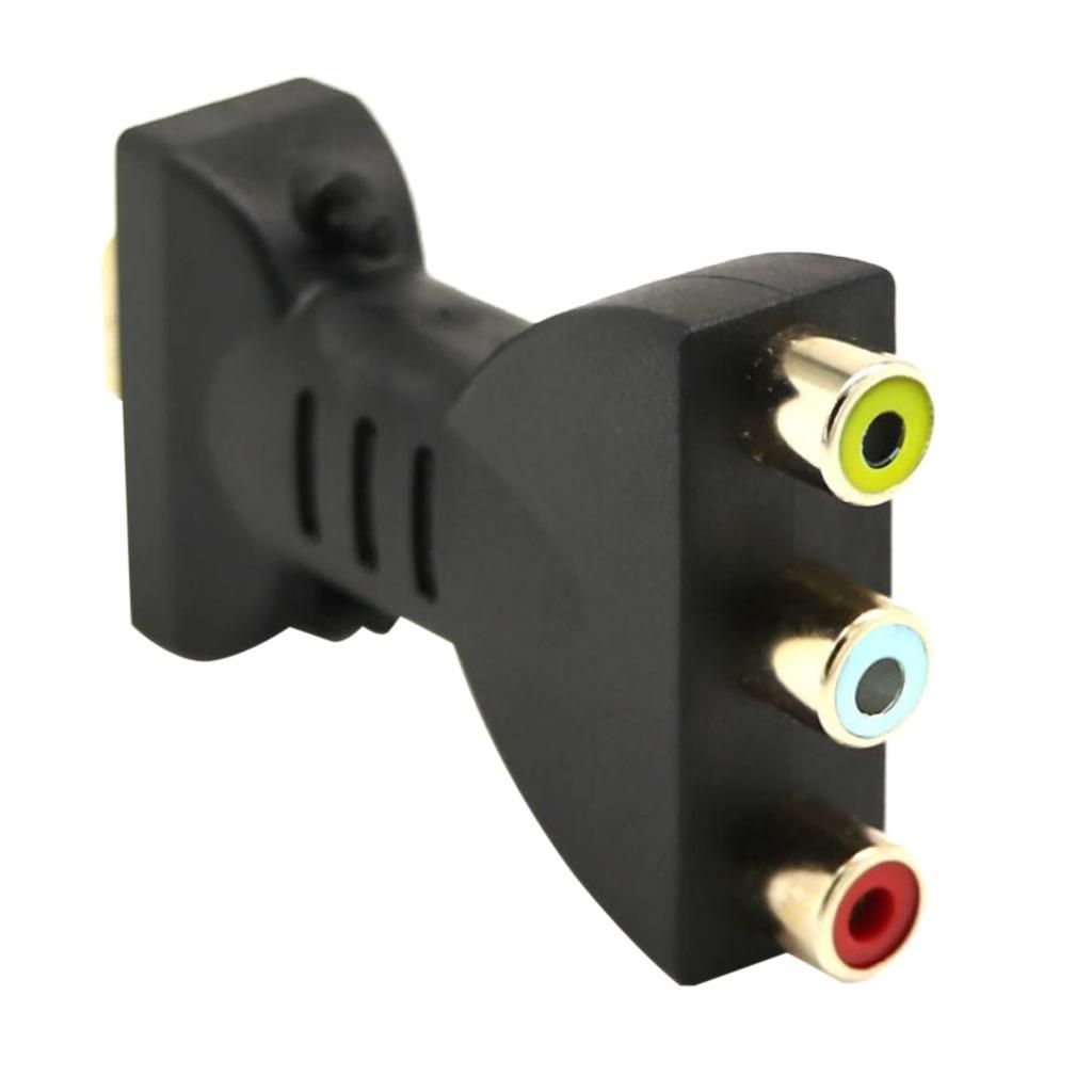Gold-Plated Male To 3 Video Audio AV Adapter For 1080P
