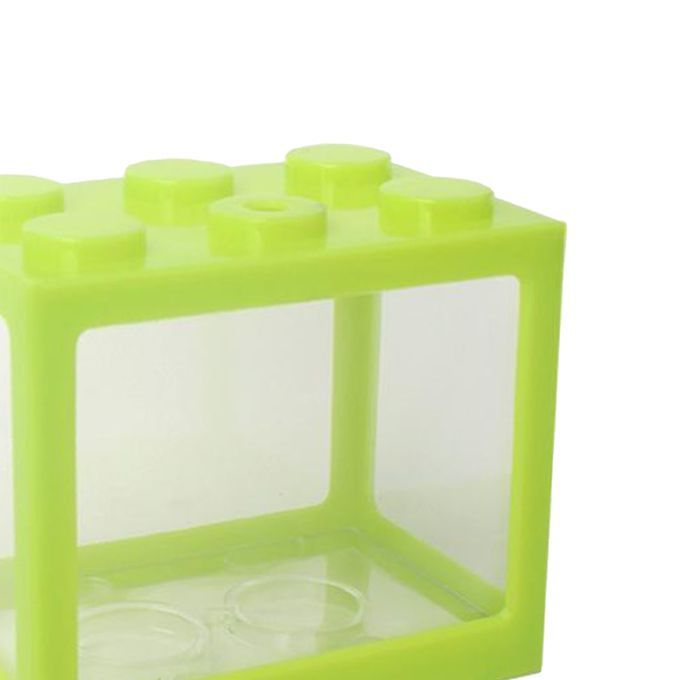 Aquarium Fish Tank Mini Building Blocks Spider Box Home Decor Green