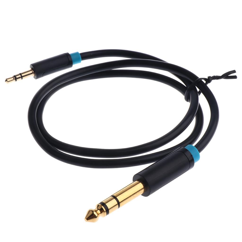 3.5mm To 6.5 / 6.35mm Male To Male Auxiliary Cable Adapter For Mixer