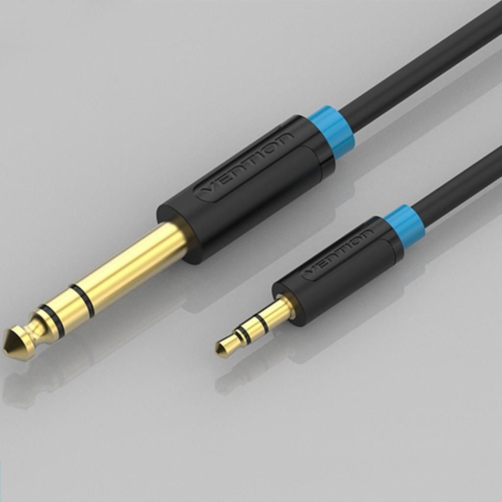 3.5mm To 6.5 / 6.35mm Male To Male Auxiliary Cable Adapter For Mixer
