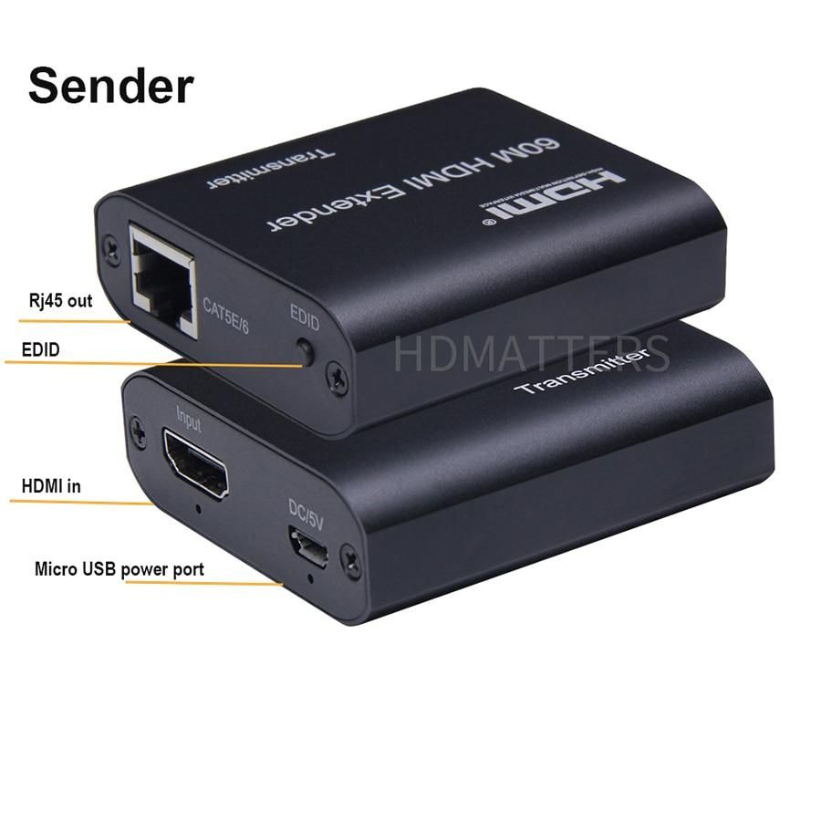 Extender HDMI RJ45 4K HDMI extender cat5 60M 120M HDMI extender audio Kit over ethernet cat6/5e for PS4 apple TV PC laptop HDTV