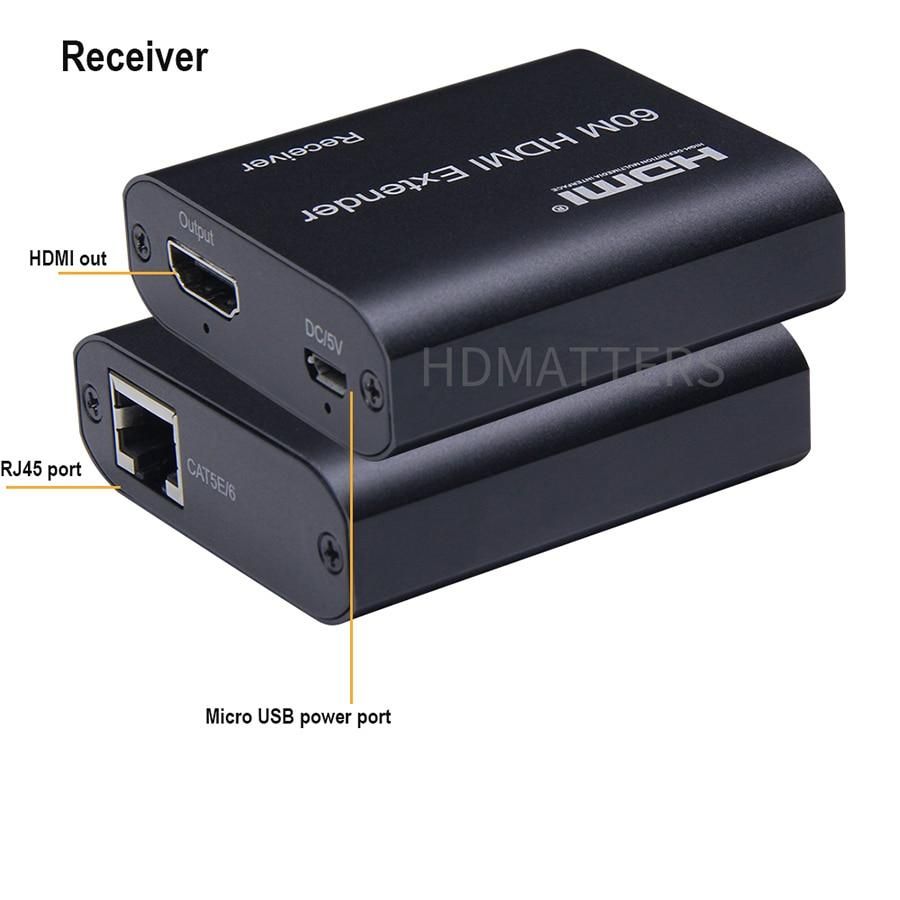 Extender HDMI RJ45 4K HDMI extender cat5 60M 120M HDMI extender audio Kit over ethernet cat6/5e for PS4 apple TV PC laptop HDTV