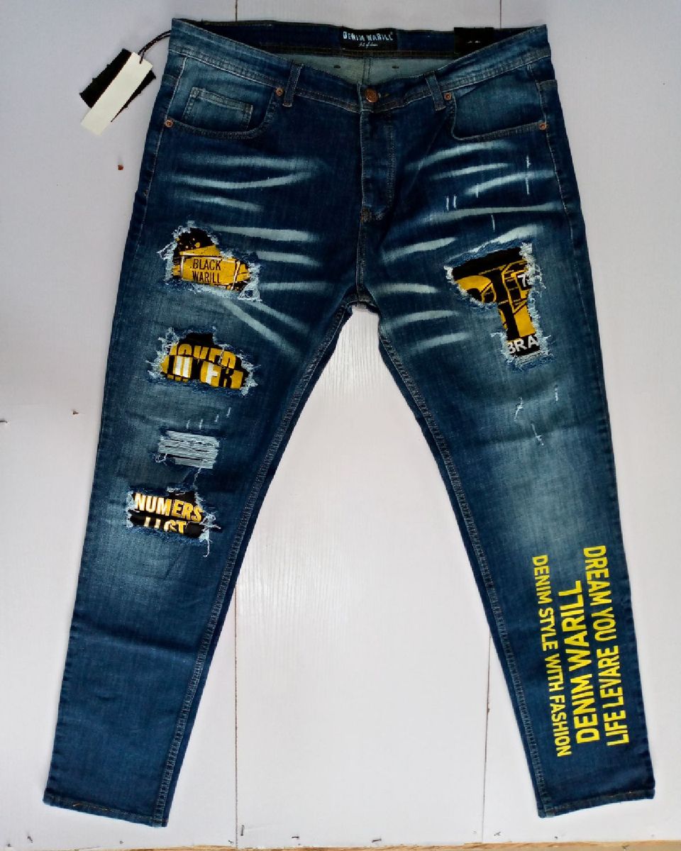 Men's Crazy Street Turkey Jeans For Men -Blue