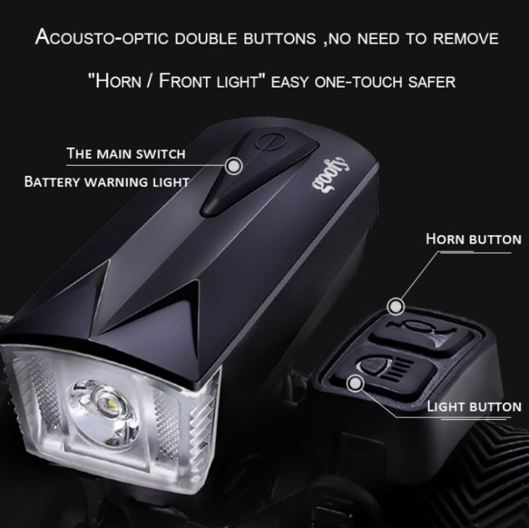Bicycle Horn Light Battery (3 Watt Black)
