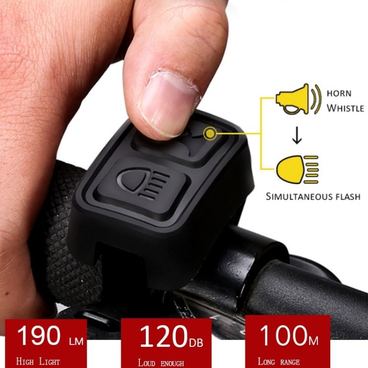 Bicycle Horn Light Battery (3 Watt Black)