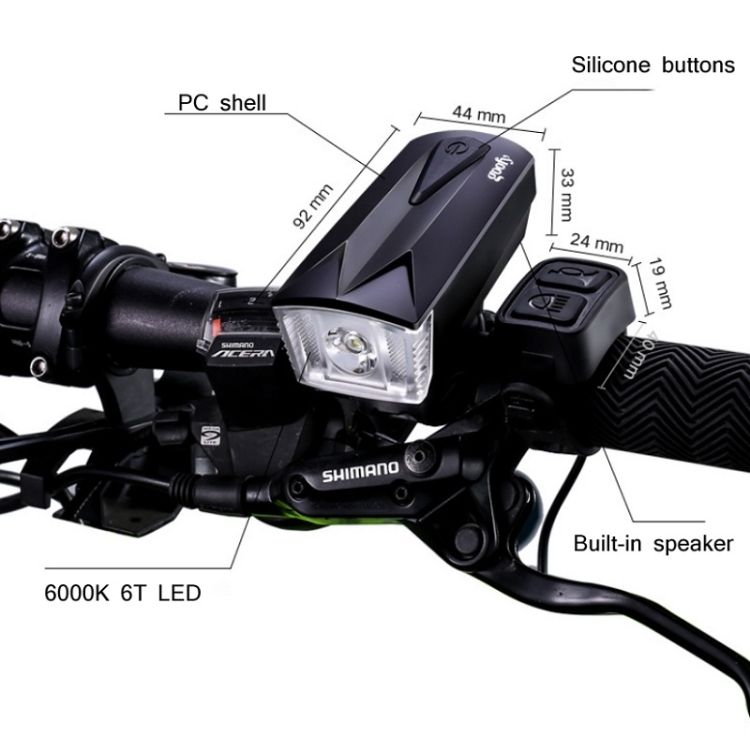 Bicycle Horn Light Battery (3 Watt Black)