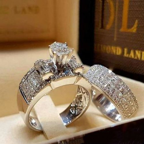 Bridal Ring Set For Wedding And Engagement