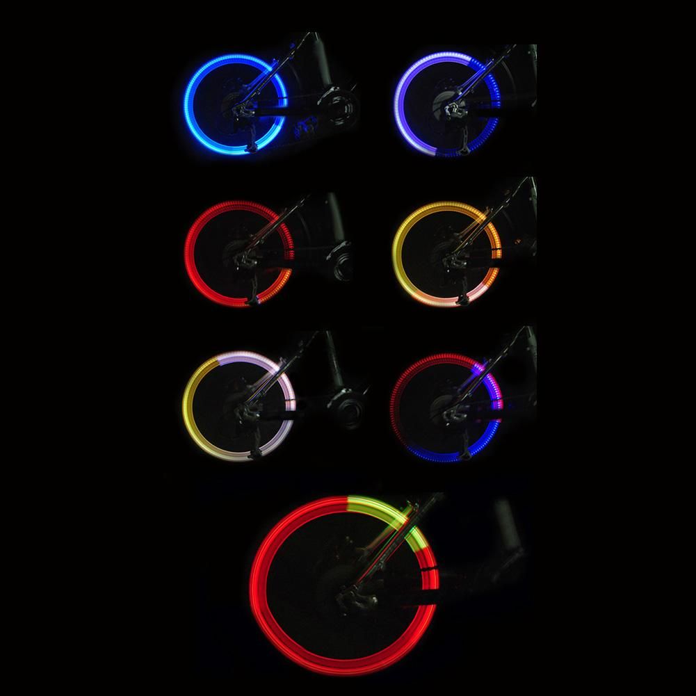 Bike Light with No Battery Mountain Road Bike Bicycle Lights LEDS Tyre Tire Valve Caps Wheel Spokes LED Light BL0157