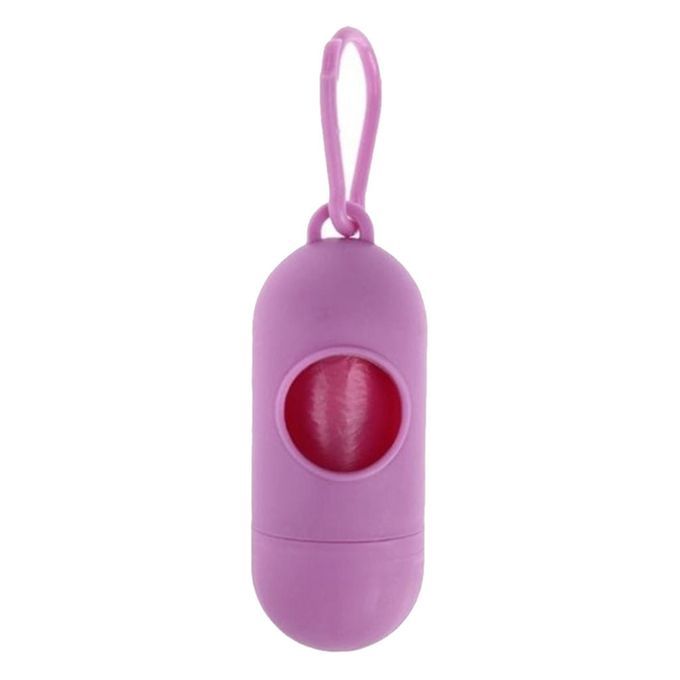 Lightweight Pet Dog Poop Bag Dispenser Waste Garbage Bags Carrier Pink