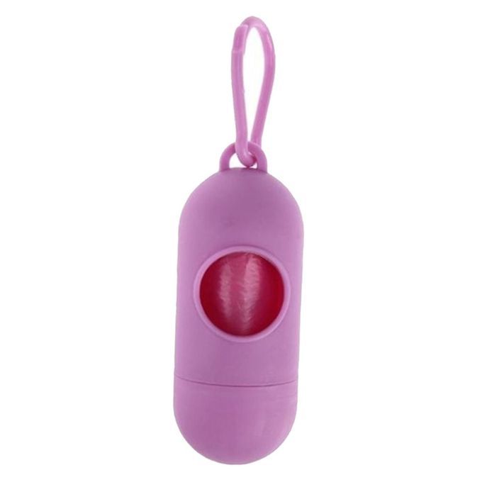 Lightweight Pet Dog Poop Bag Dispenser Waste Garbage Bags Carrier Pink