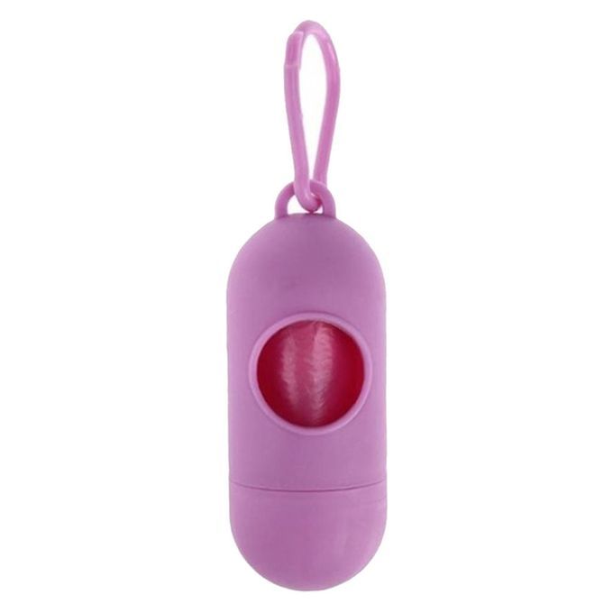 Lightweight Pet Dog Poop Bag Dispenser Waste Garbage Bags Carrier Pink