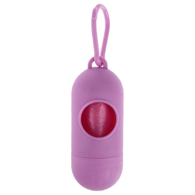 Lightweight Pet Dog Poop Bag Dispenser Waste Garbage Bags Carrier Pink