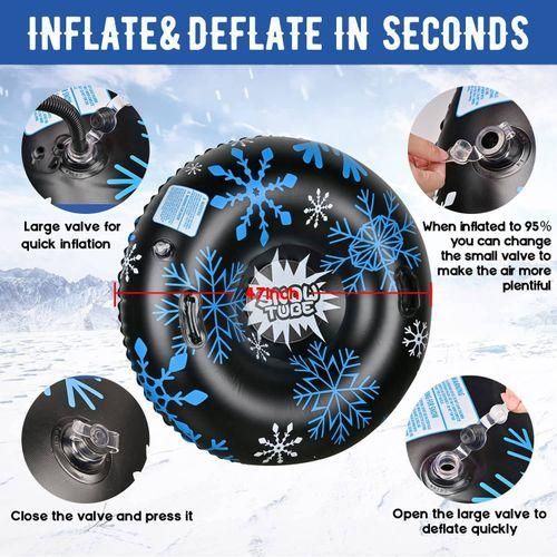 Snow Tube 47 Inch Snow Toys For Kids And Adults