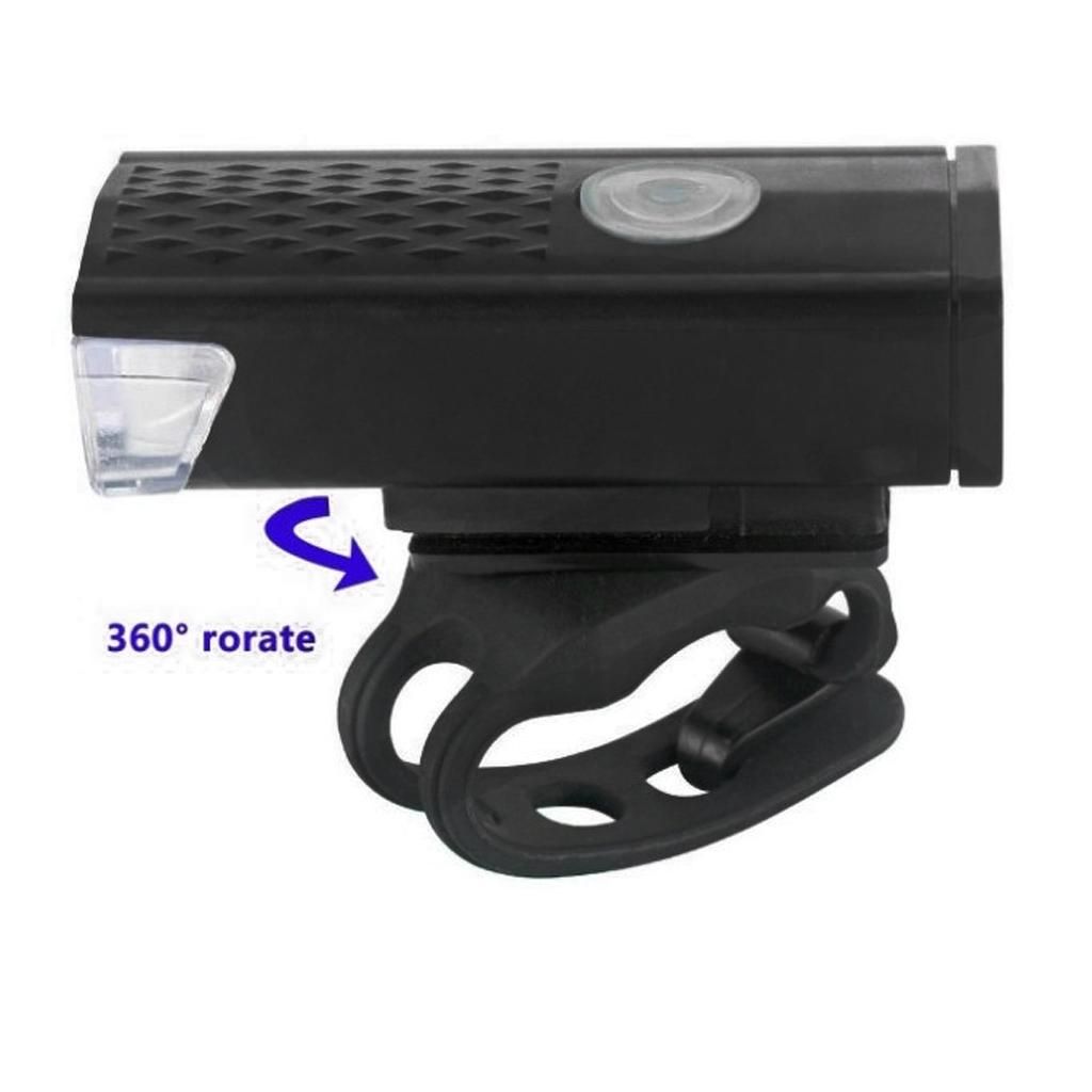2x USB Bike Headlight High Bright Riding LED Light Front