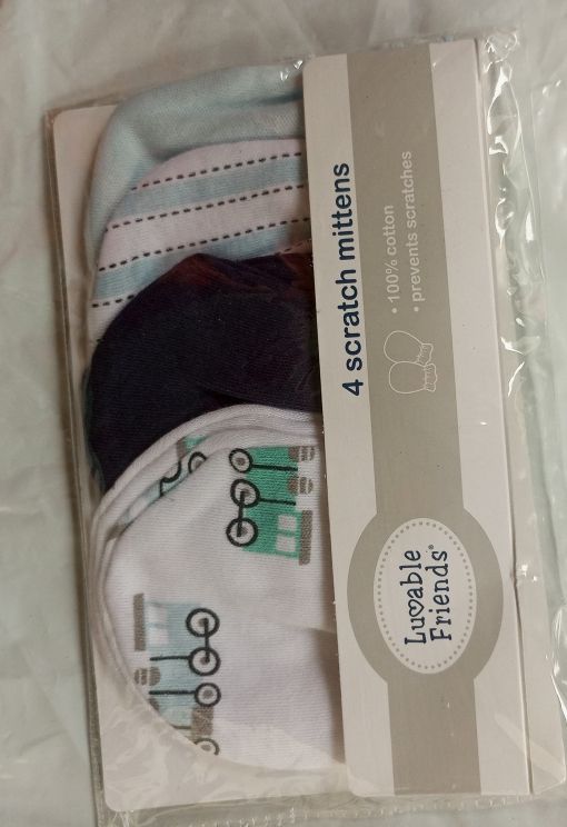 Boys Scratch Mittens 4 Pairs