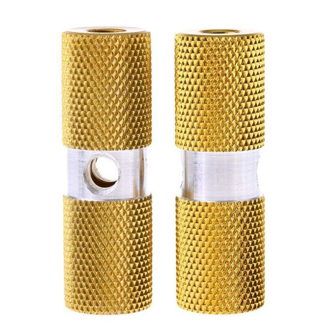 2Pcs Aluminum Non-slip MTB Bike Bicycle Pedal Front Rear 10mm Gold