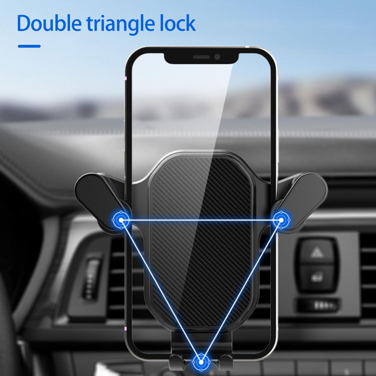 1 Set Car Phone Mount Firmly Fixed High Strength Car Navigation Bracket