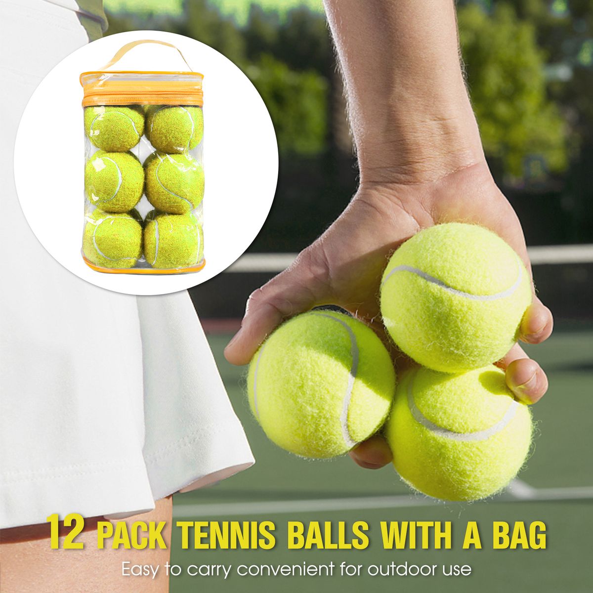 12 Packs Pressure Matching And Training Tennis Balls