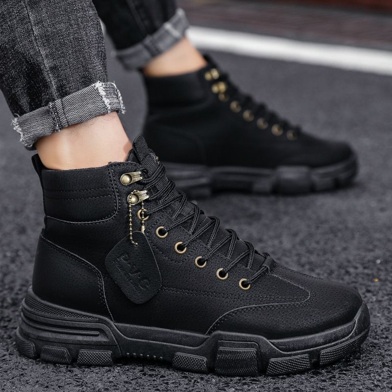 Winter Autumn Men Ary Boots Quality Special Force Tactical Desert Combat Ankle Boats Army Work Shoes Outdoor Sneakers-Beige