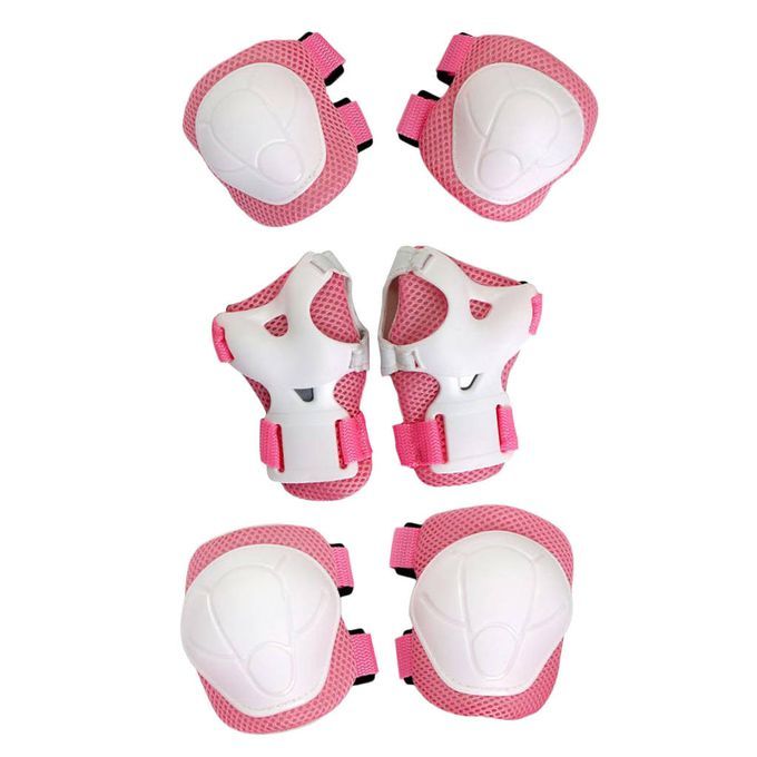 6 Kids/Youth Knee Pad Elbow Pads  Guards For BMX Multi Pink