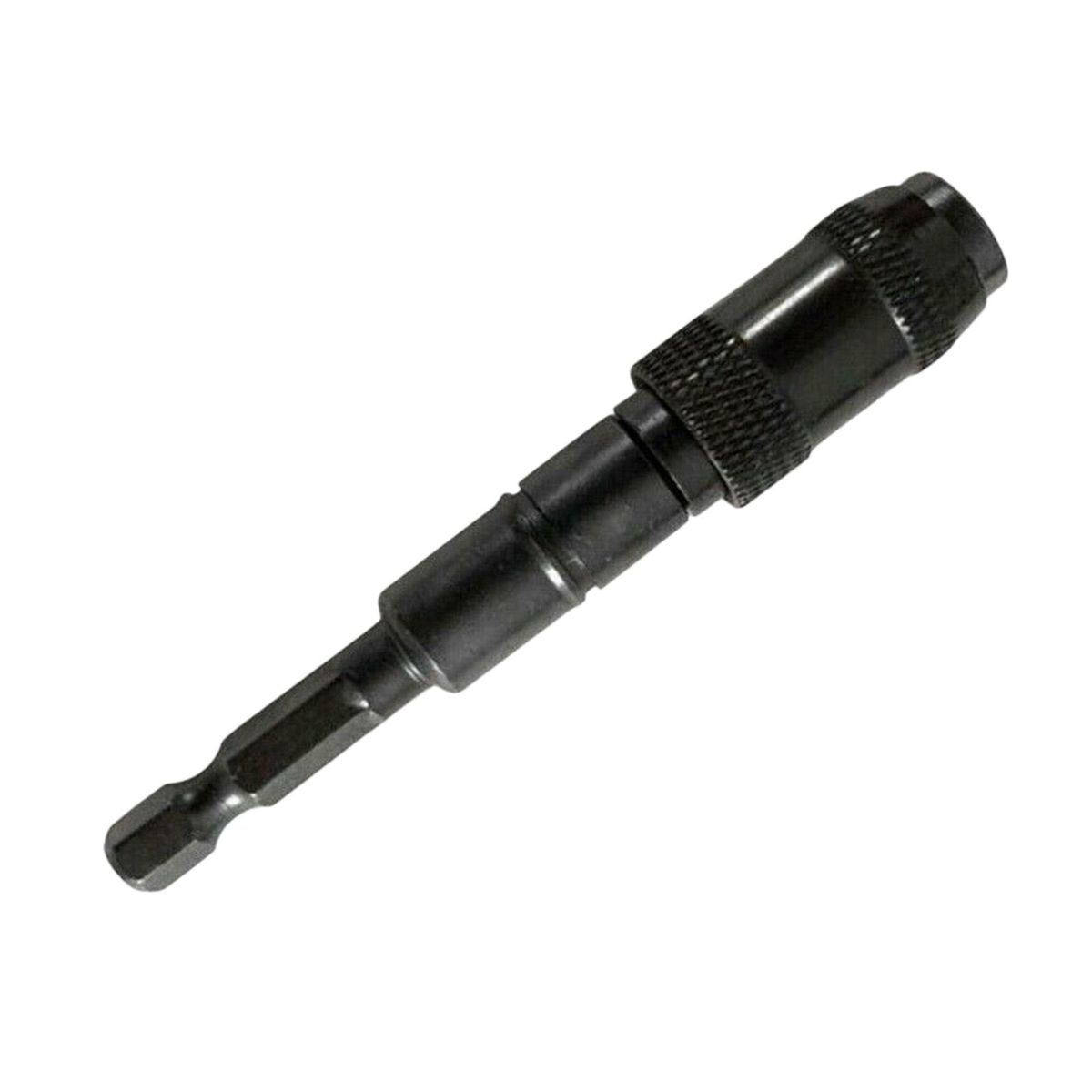 Adjustable Pivoting Drill Bit Holder  Drill Extensions Adapter Black