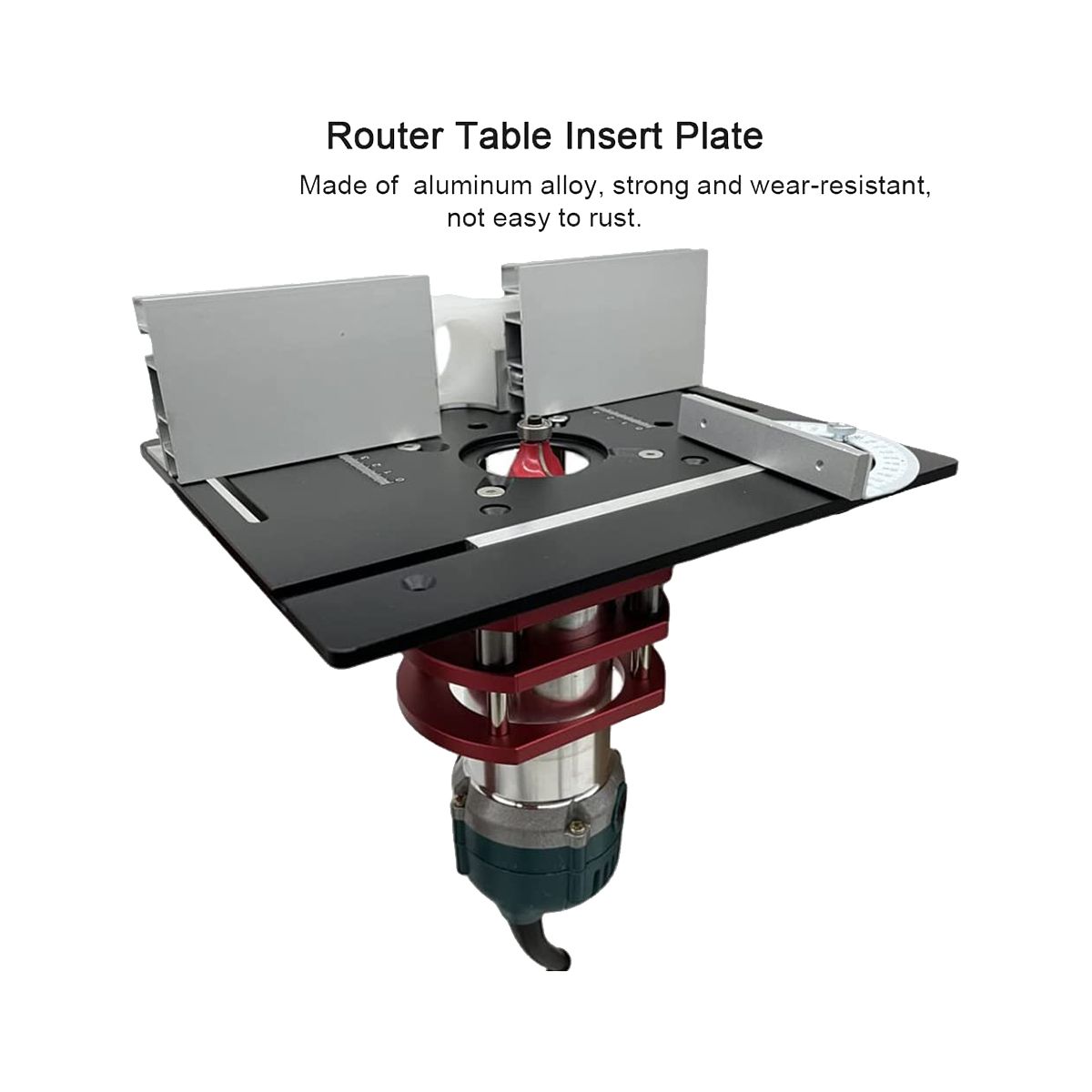 Router Table Insert Plate Aluminum Alloy Wood Milling Flip Board Trimming Machine Engraving Auxiliary ToolGold