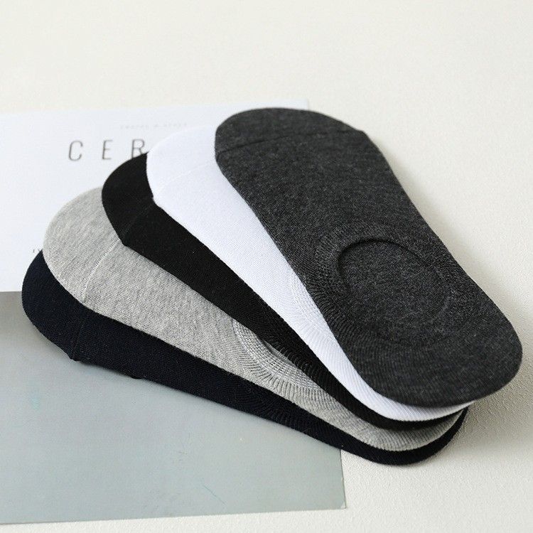 5 Pairs Men's Quality Ankle Socks Low Cut Cotton Socks