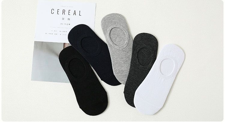 5 Pairs Men's Quality Ankle Socks Low Cut Cotton Socks