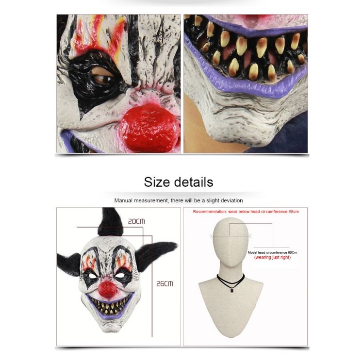 For Halloween Wizard Clown Frightened Mask Headgear
