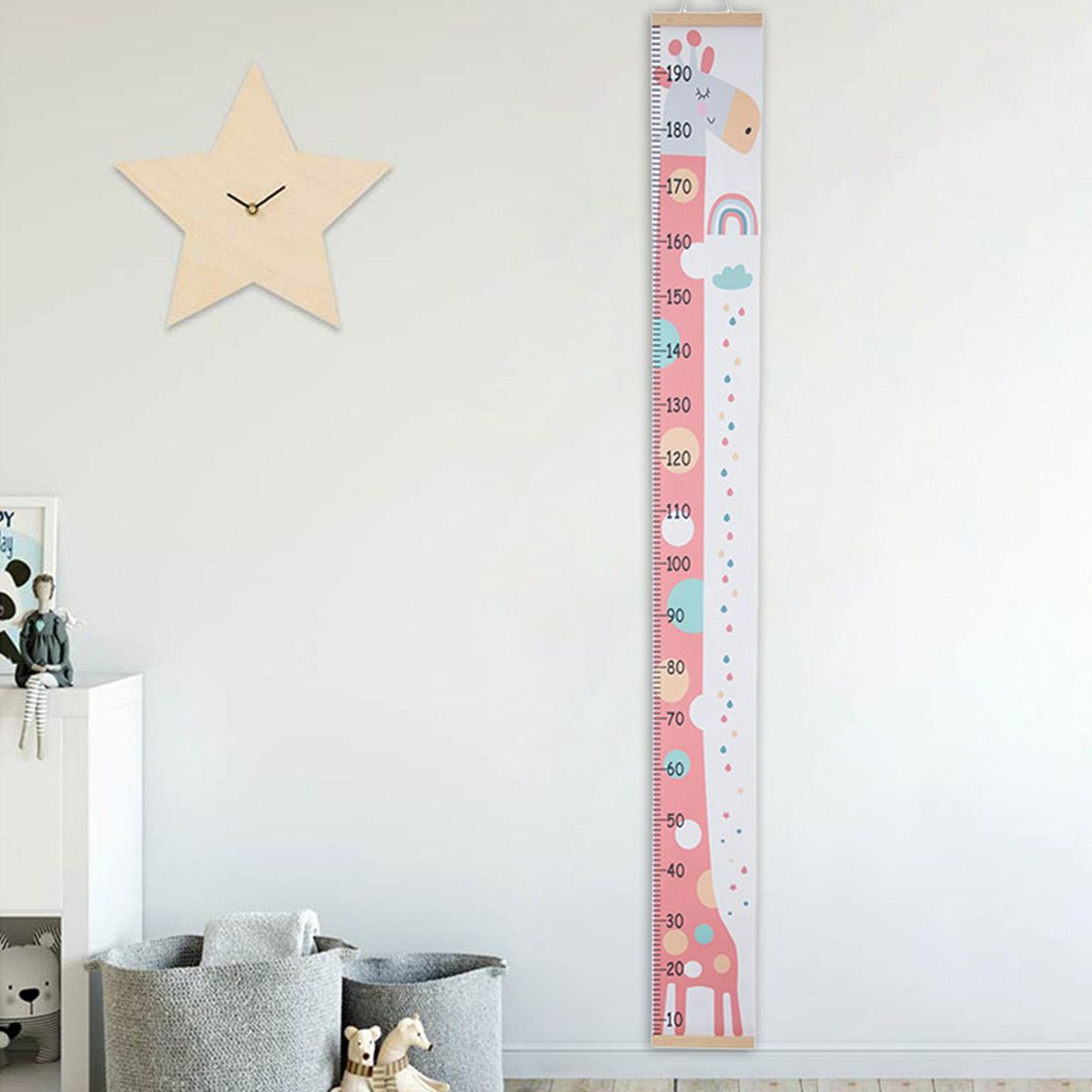 Baby Growth Chart Hanging Kids Height Measuring Ruler For Giraffe