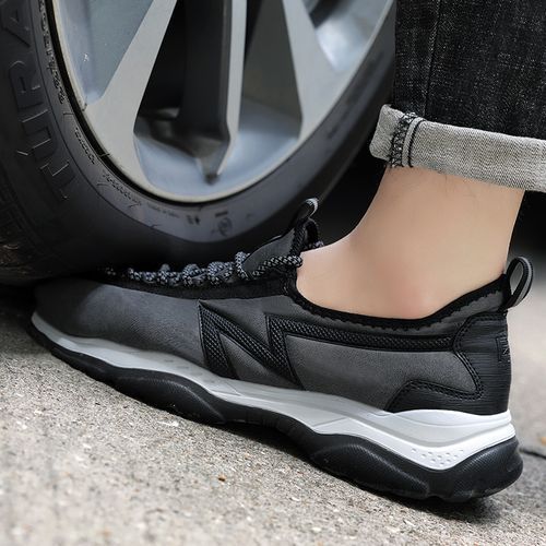Mens Work Safety Steel Toe Slip-on Light Puncture-proof Shoe