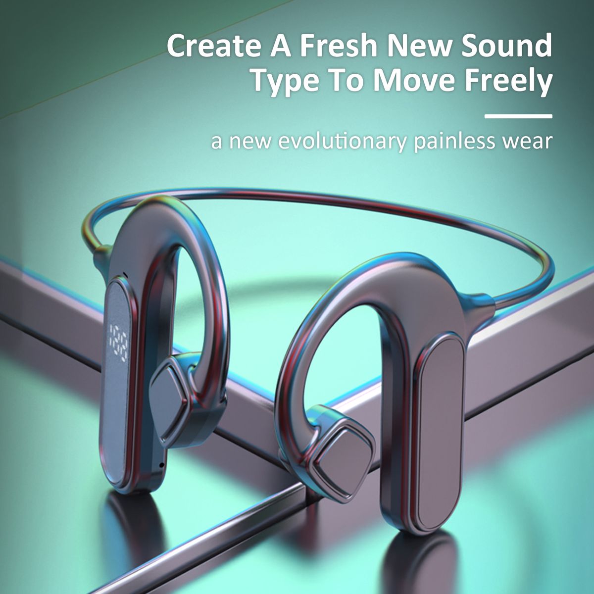 Wirelessly Stereo BT Earphones Intelligent Noise Reduction
